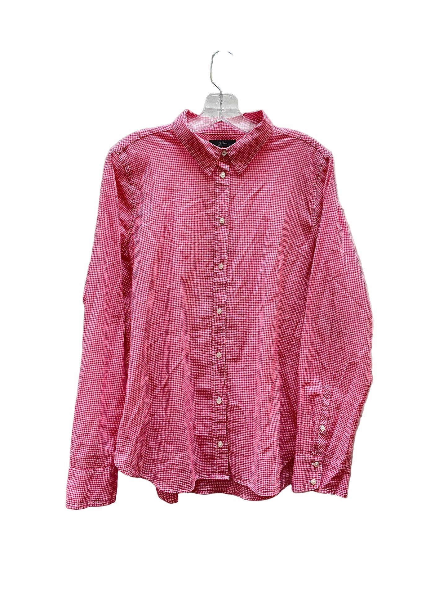 Top Ls By J. Crew In Red & White, Size:14