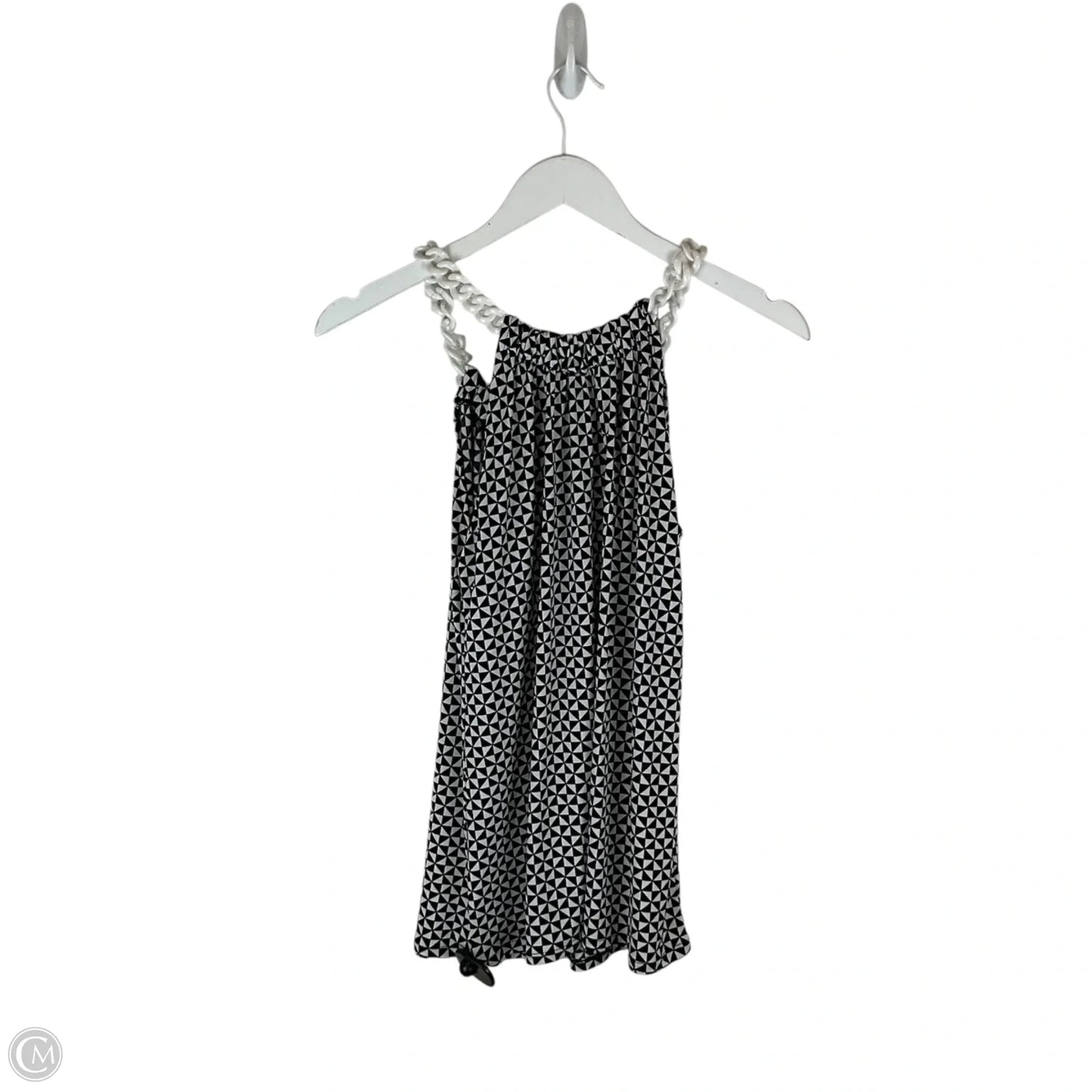 Top Sleeveless By Nine West In Black & White, Size: S