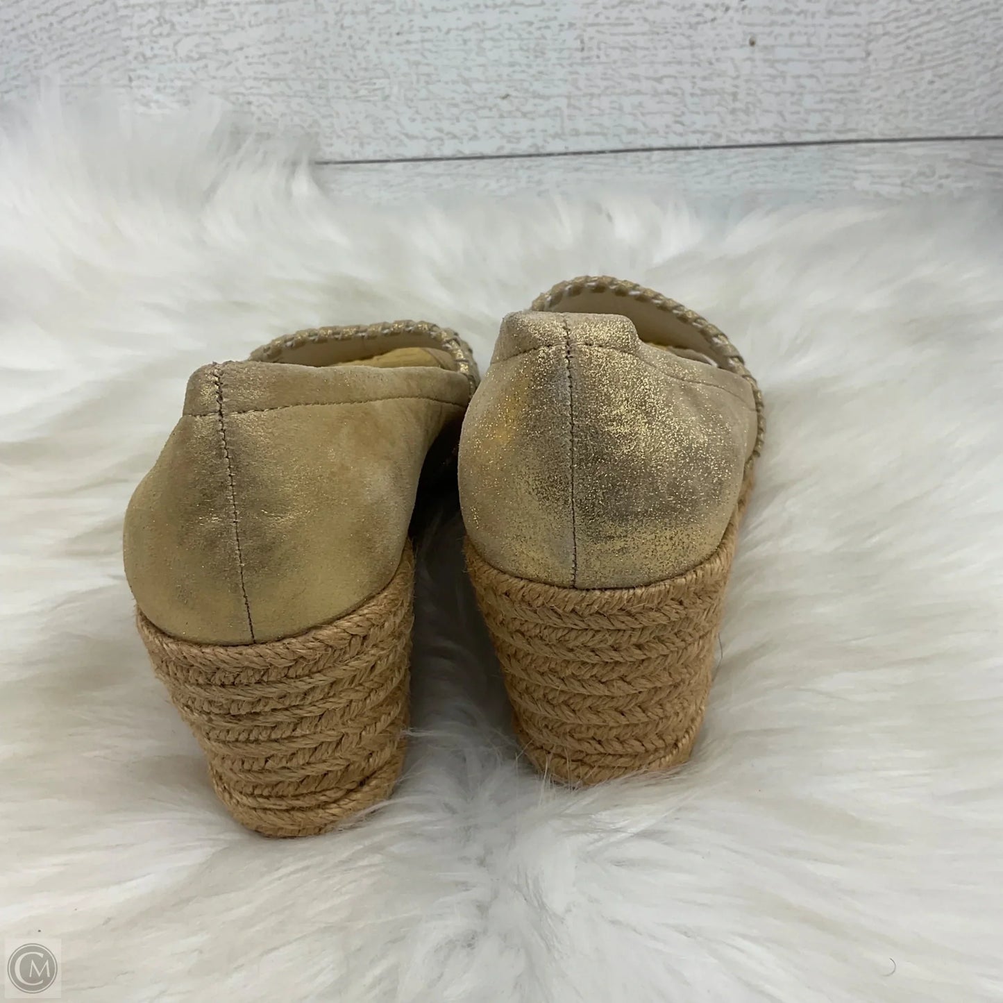 Shoes Heels Wedge By Jack Rogers In Tan, Size: 5