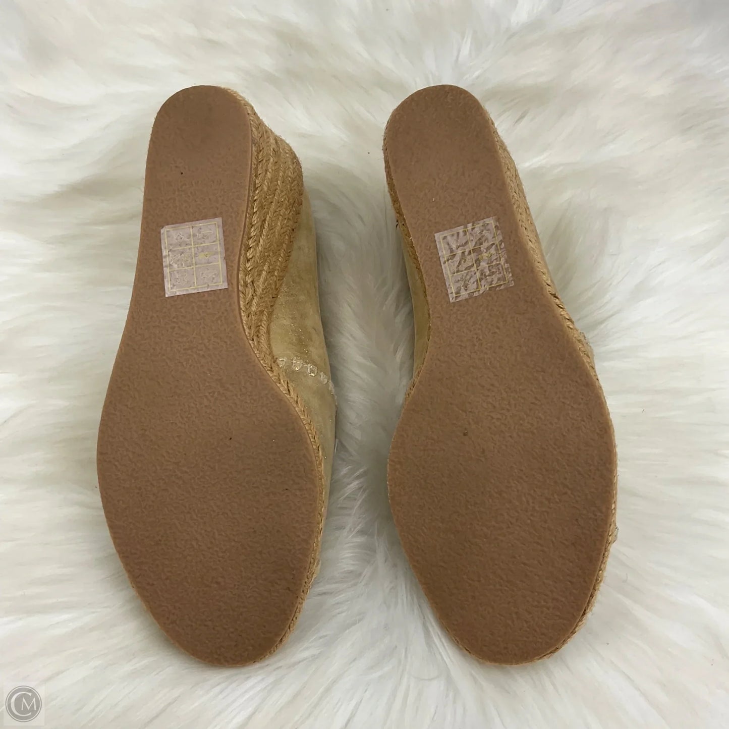 Shoes Heels Wedge By Jack Rogers In Tan, Size: 5