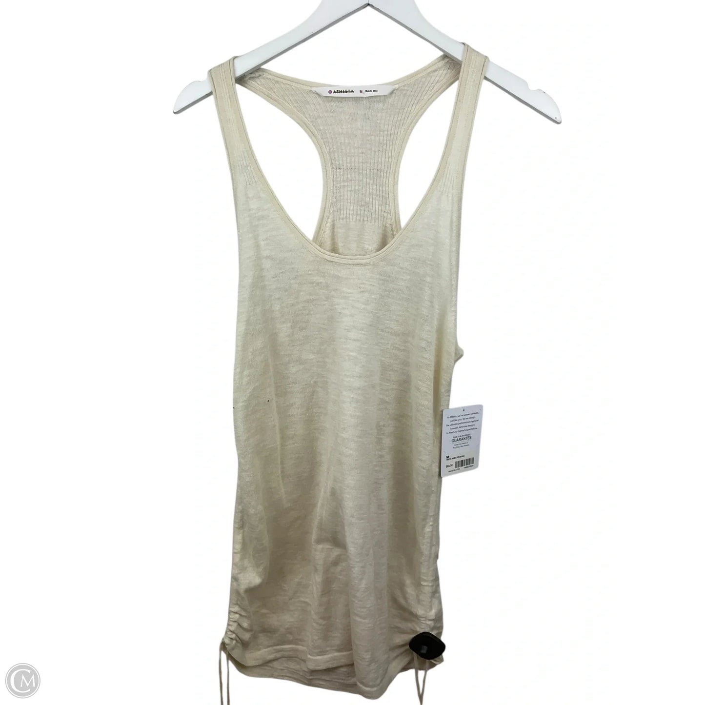 Athletic Tank Top By Athleta In Cream, Size: M