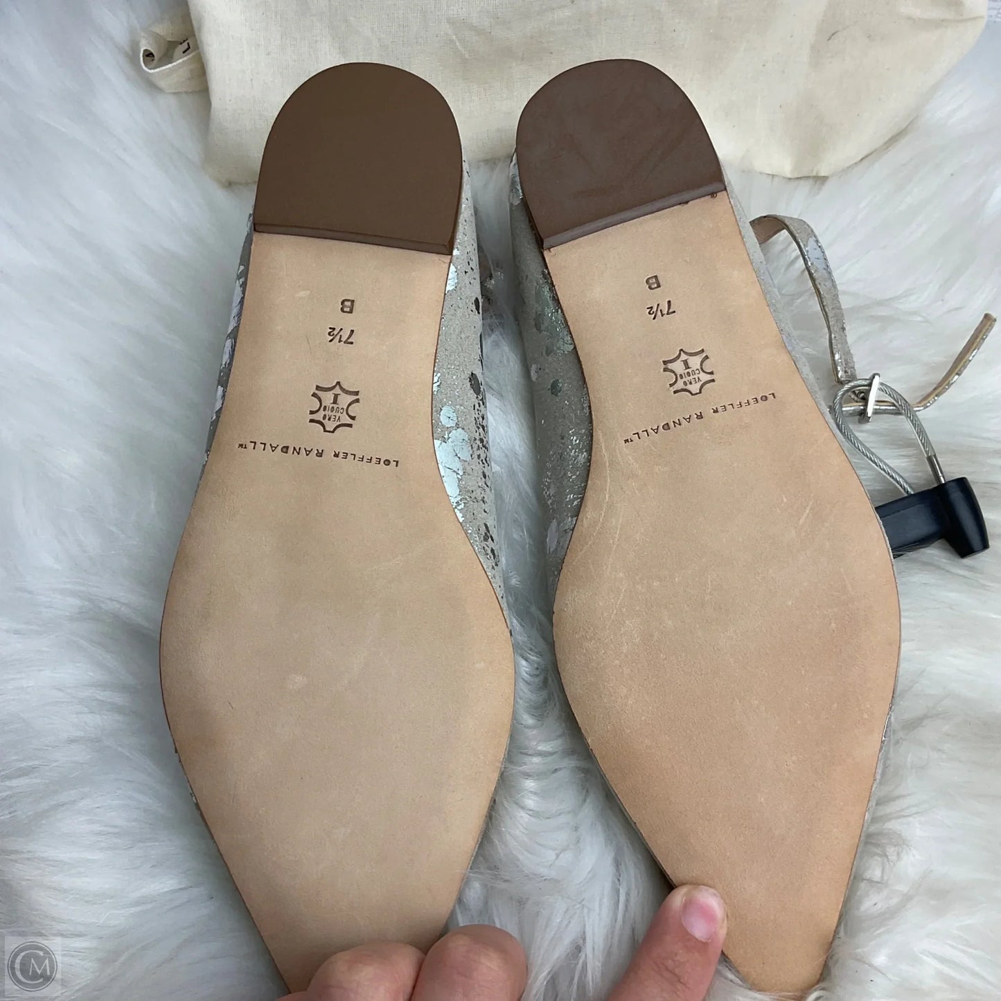 Shoes Flats By Loeffler Randall In Silver, Size: 7.5