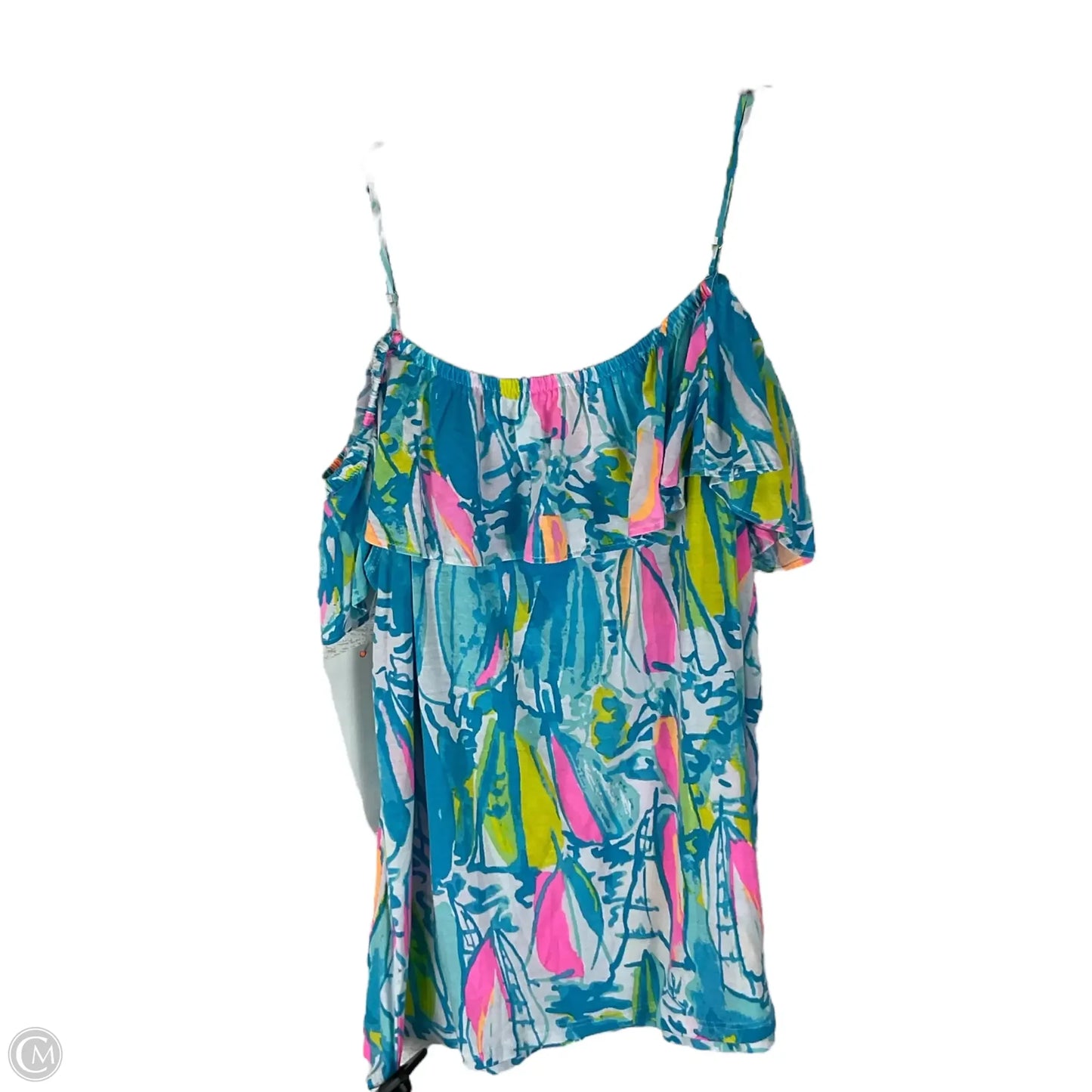 Top Short Sleeve Designer By Lilly Pulitzer In Multi-colored, Size: S