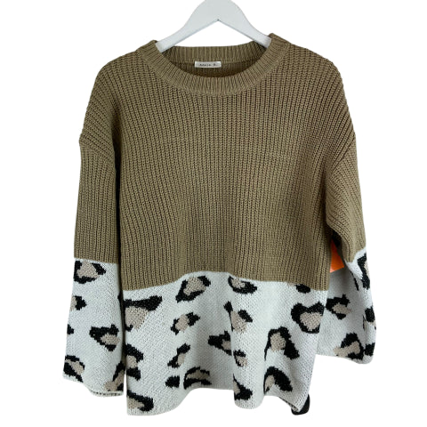 Sweater By Clothes Mentor In Brown, Size: S