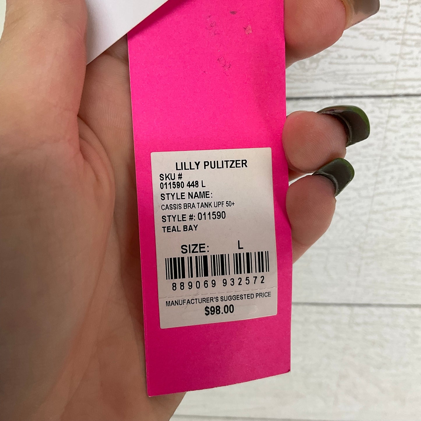Top Sleeveless Designer By Lilly Pulitzer Size: L