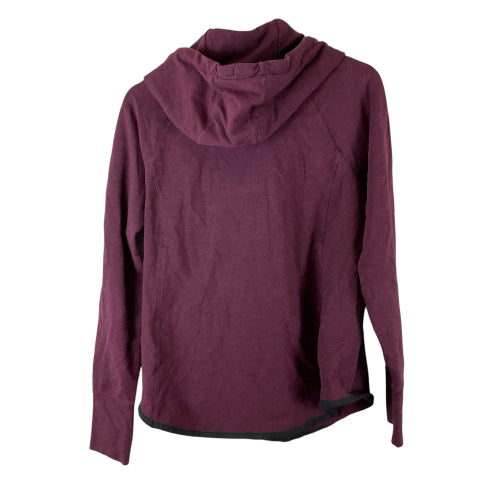 Sweatshirt Hoodie By Athleta In Purple, Size: L