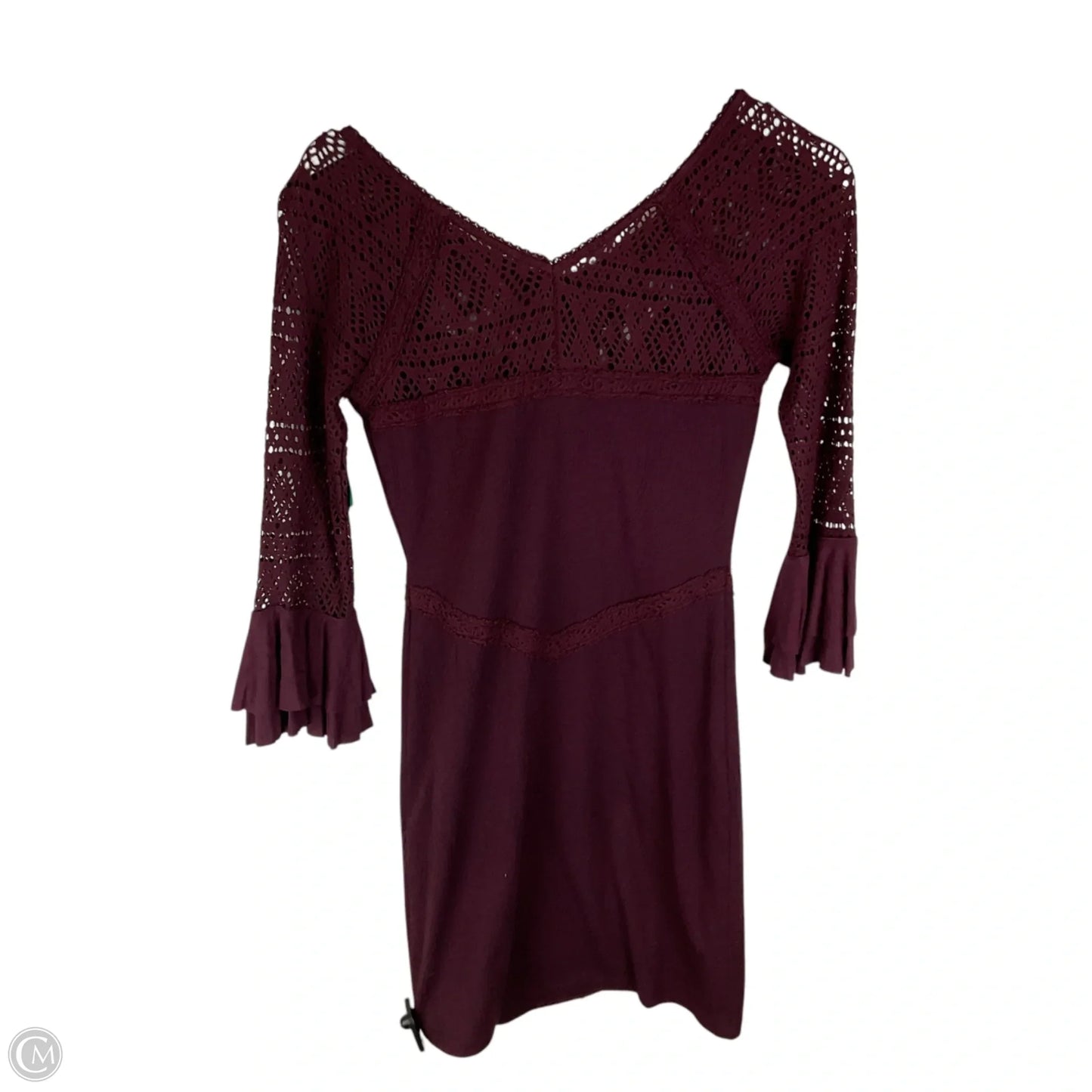 Dress Casual Midi By Free People In Purple, Size: Xs