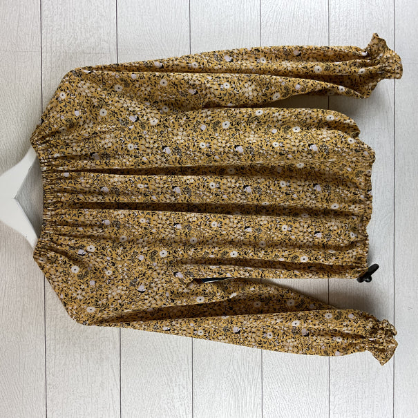 Top Long Sleeve By Loft In Yellow, Size: Xs