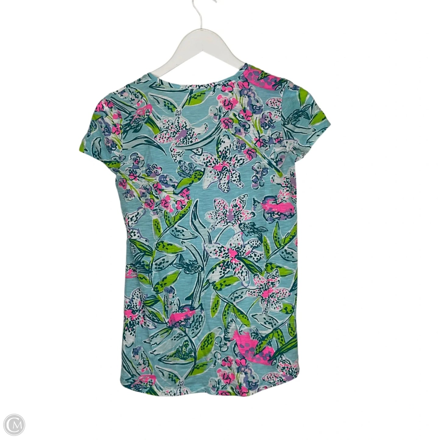 Top Short Sleeve Designer By Lilly Pulitzer In Multi-colored, Size: Xs