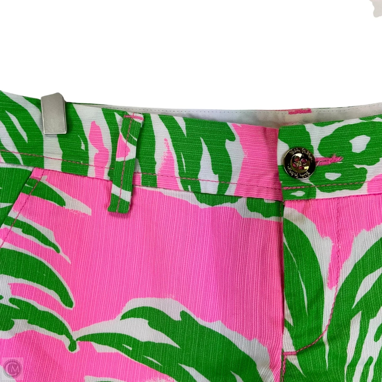 Shorts Designer By Lilly Pulitzer In Green & Pink, Size: 4