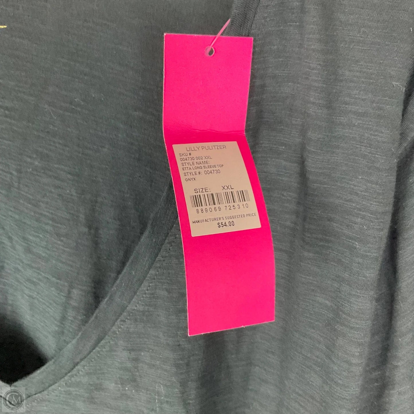 Top Long Sleeve Designer By Lilly Pulitzer In Black, Size: Xxl