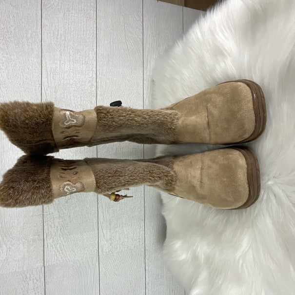 Boots Ankle Flats By Route 66 In Brown, Size: 10