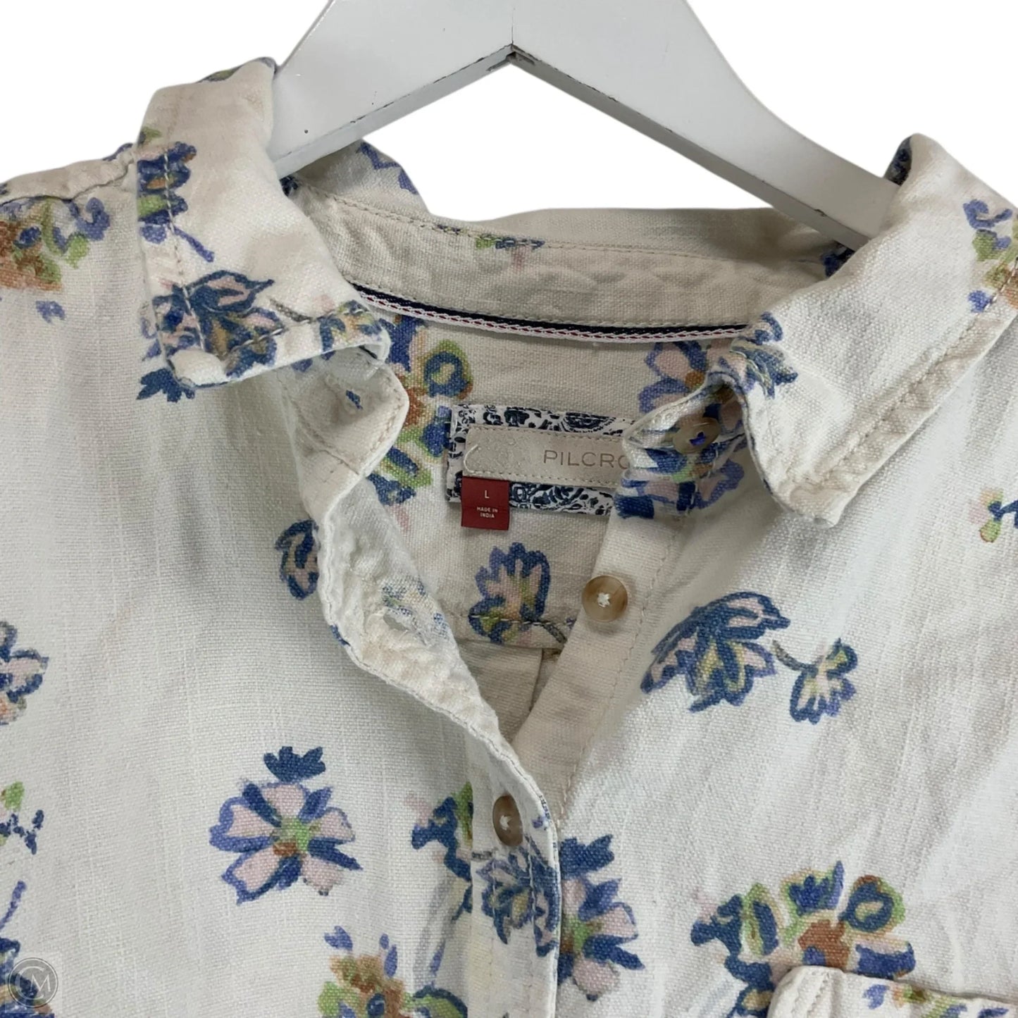 Top Long Sleeve By Pilcro In Floral Print, Size: L