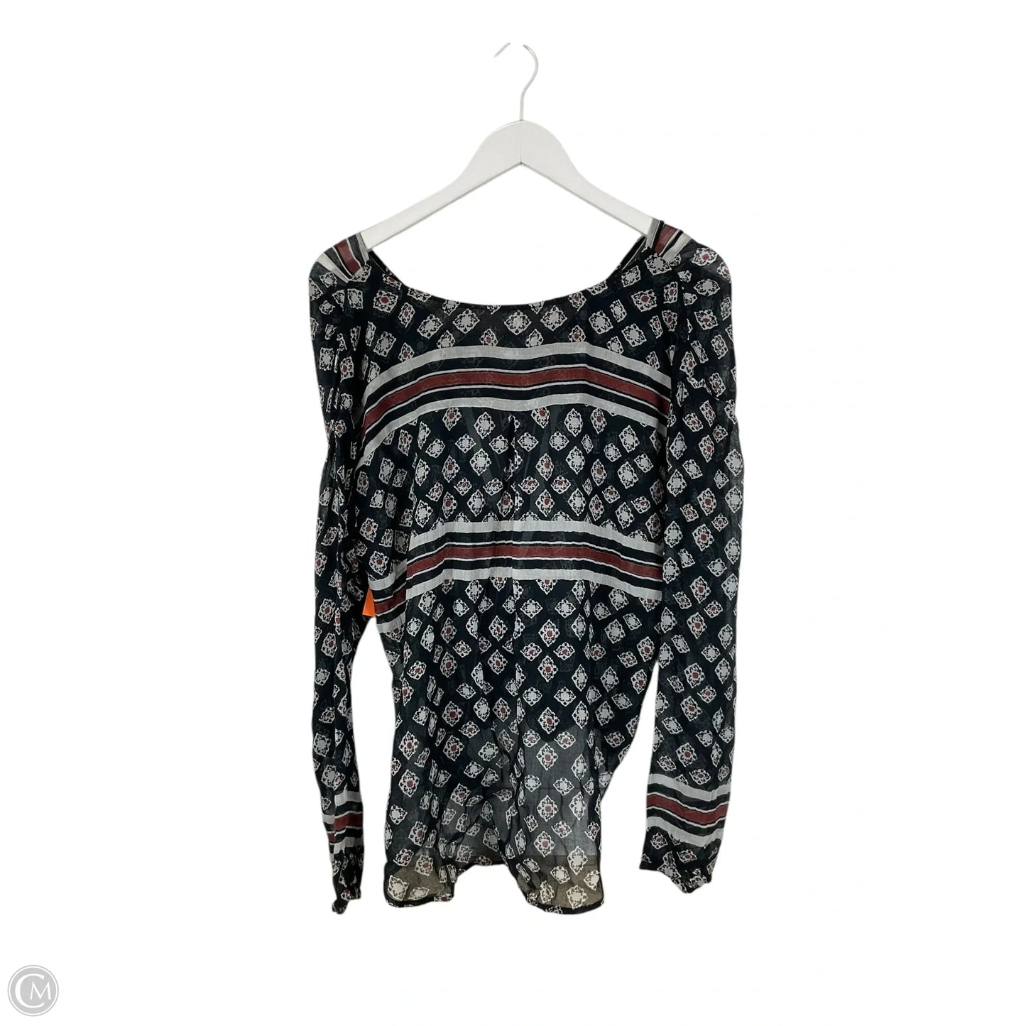 Top Long Sleeve By Free People In Navy, Size: Xs
