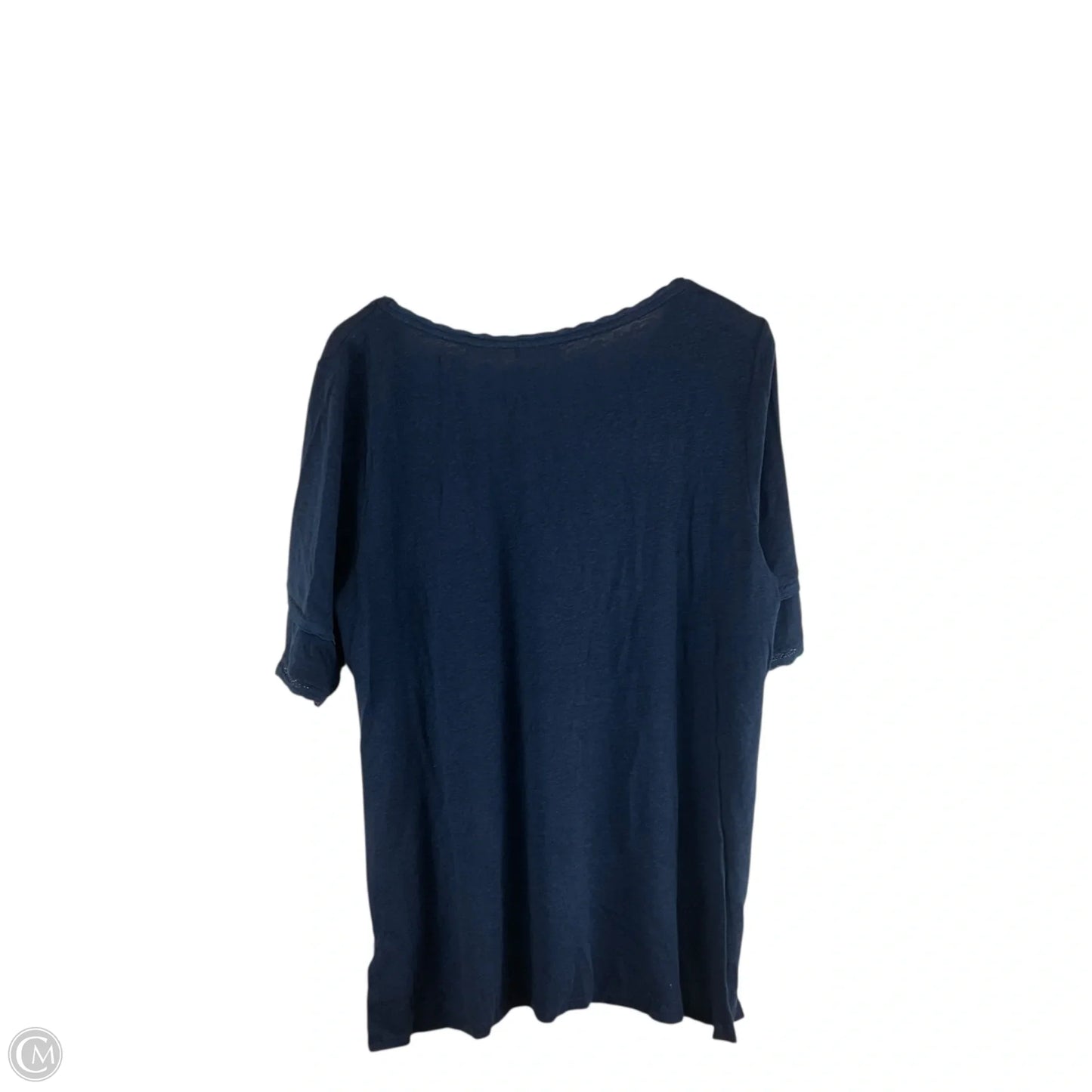 Top Short Sleeve By Meadow Rue In Navy, Size: Xl