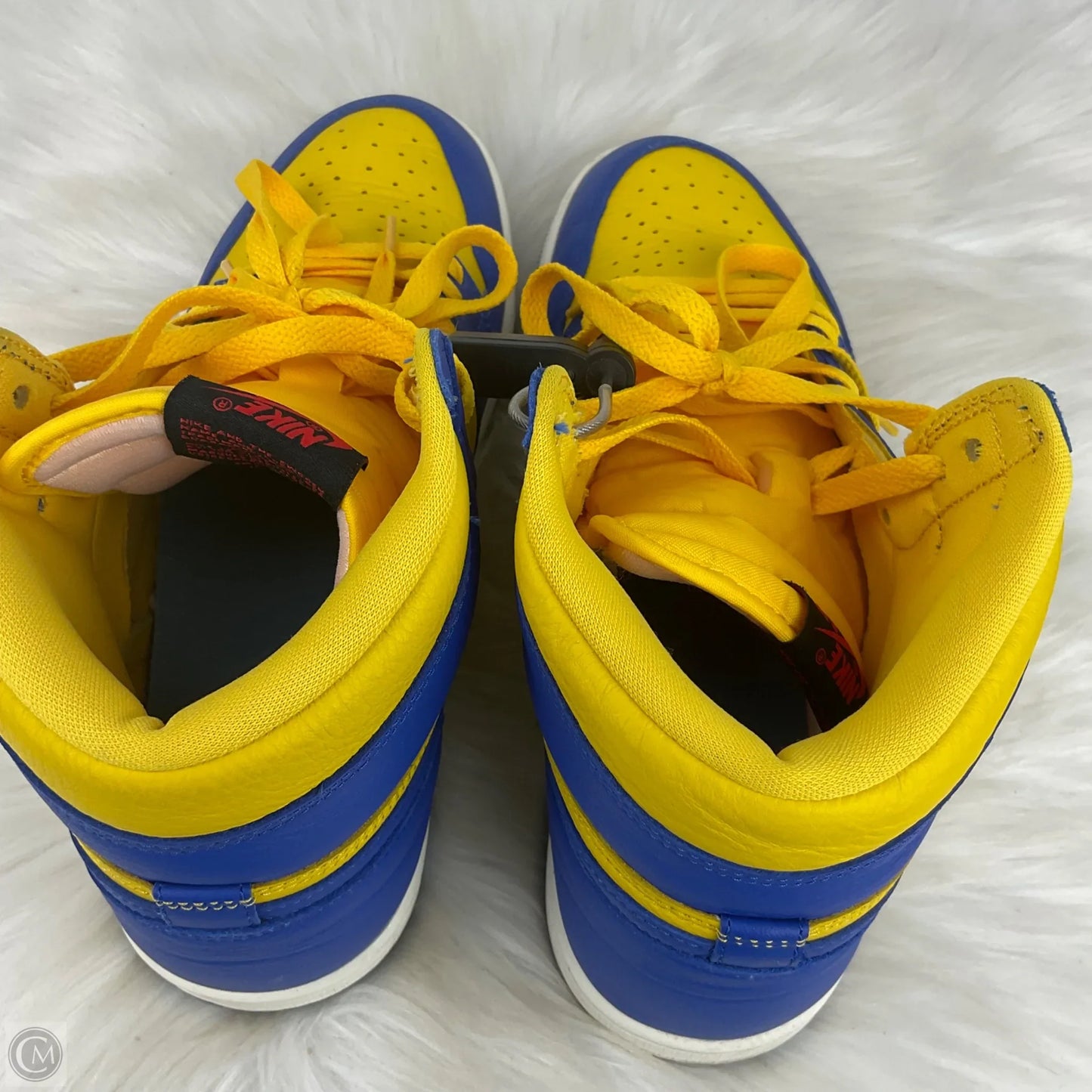 Shoes Sneakers By Nike In Blue & Yellow, Size: 10