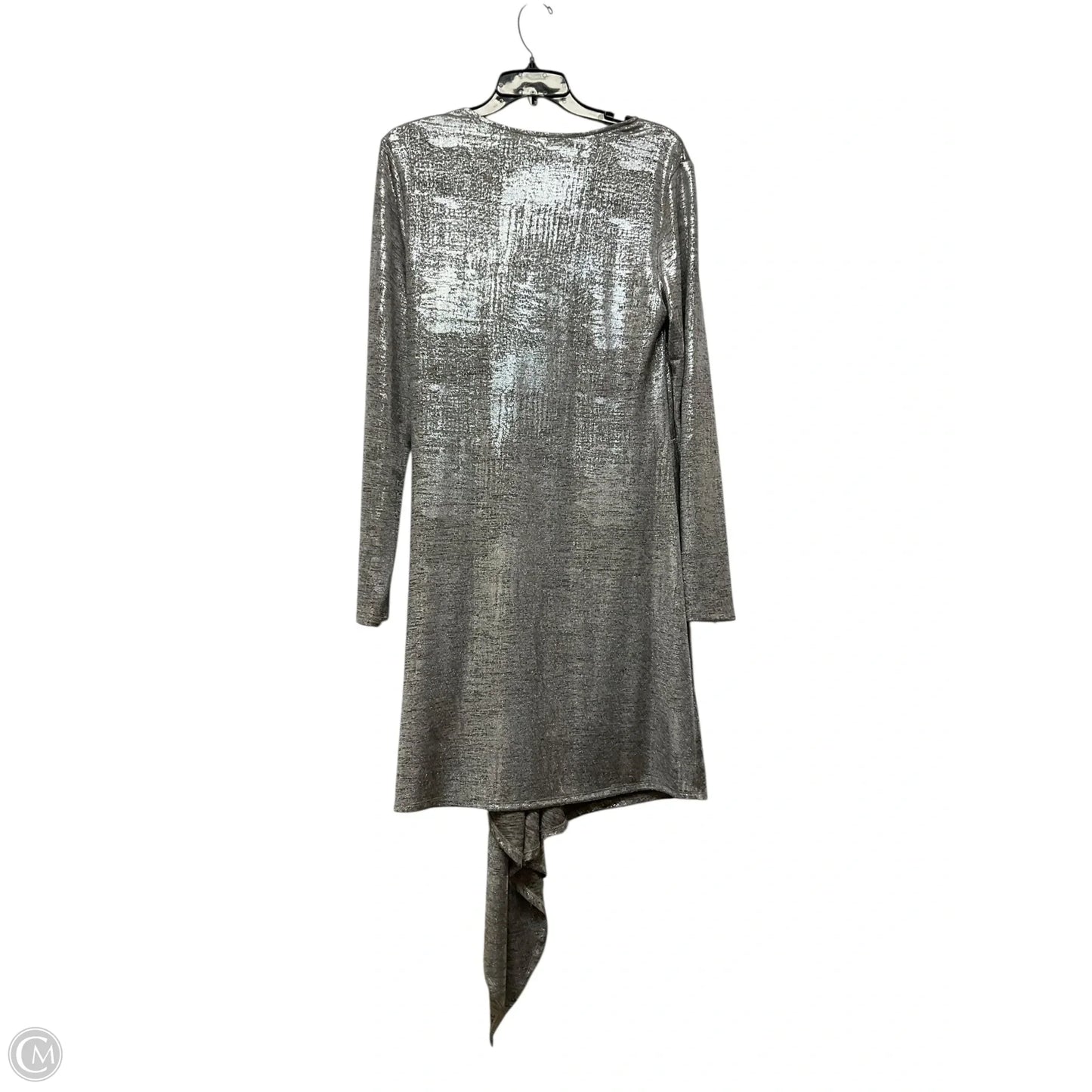 Dress Casual Midi By Clothes Mentor In Silver, Size: M