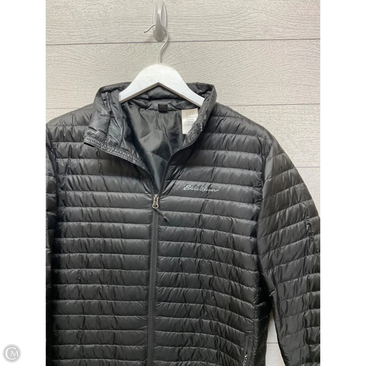 Jacket Puffer & Quilted By Eddie Bauer In Black, Size: M