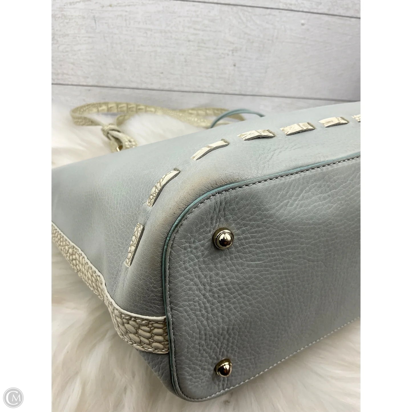 Handbag Designer By Brahmin, Size: Large