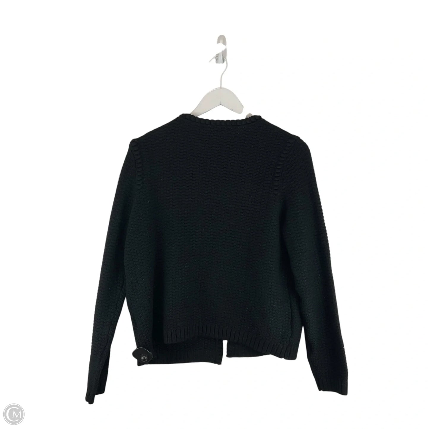 Sweater Cardigan Designer By Lilly Pulitzer In Black, Size: L