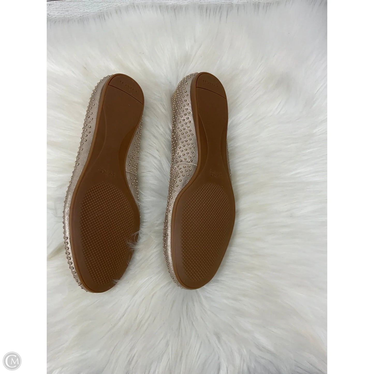 Shoes Designer By Coach In Gold, Size: 8