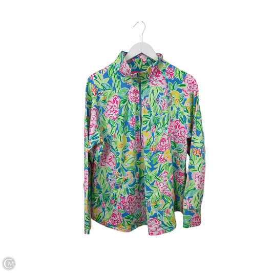 Top Long Sleeve Designer By Lilly Pulitzer In Floral Print, Size: Xl