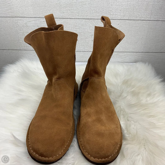 Boots Designer By Ugg In Brown, Size: 10