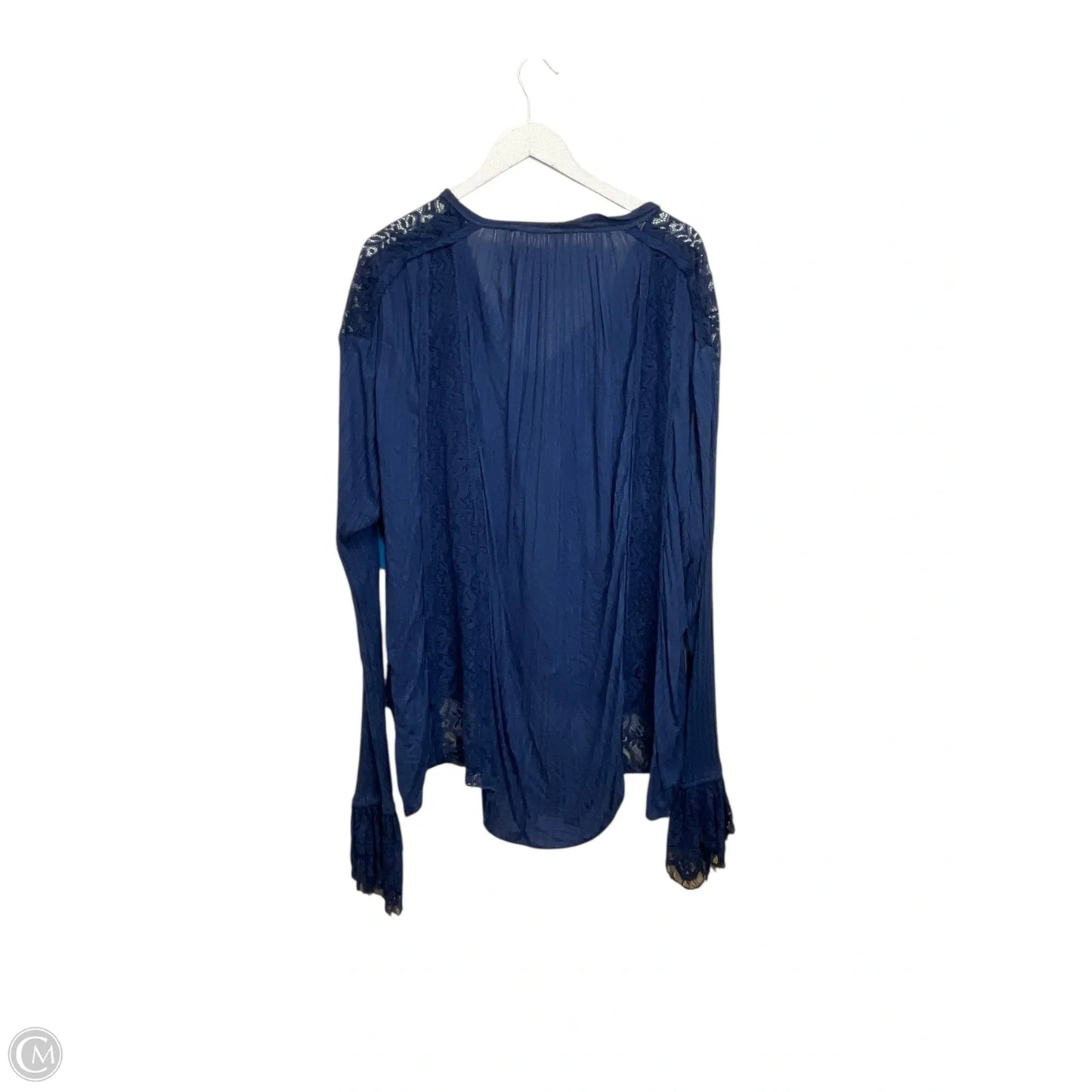 Top Long Sleeve By Free People In Blue, Size: M