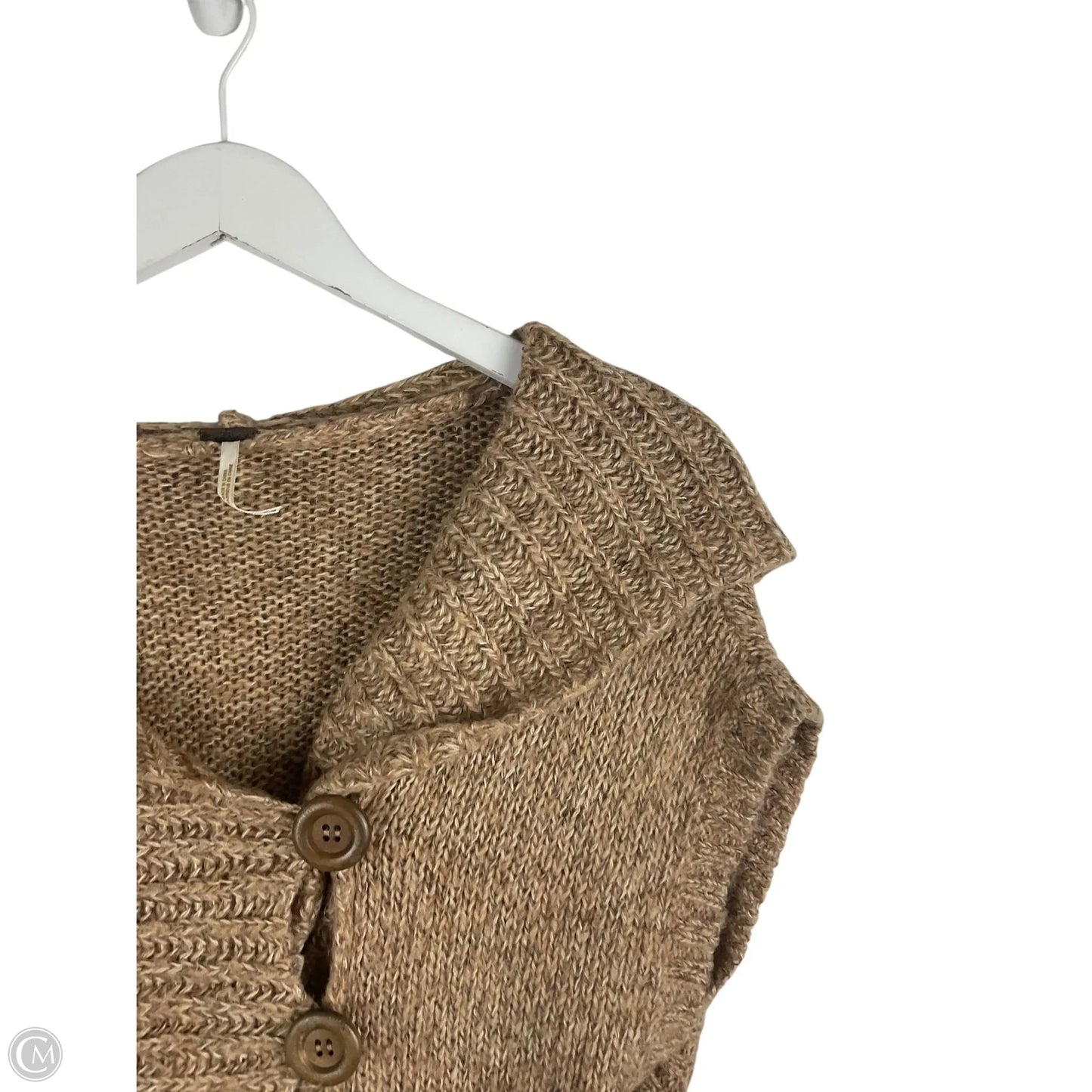 Sweater Short Sleeve By Free People In Brown, Size: M
