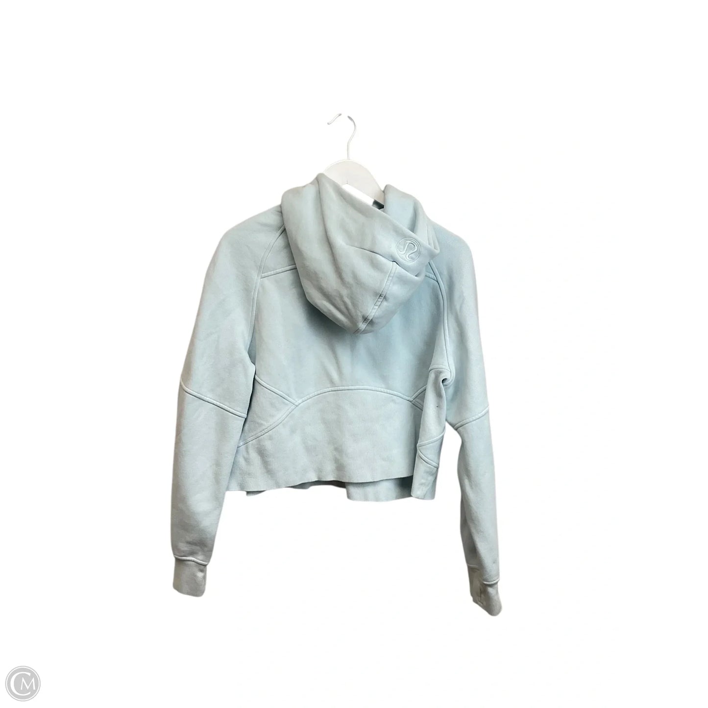 Athletic Sweatshirt Hoodie By Lululemon In Blue, Size: M