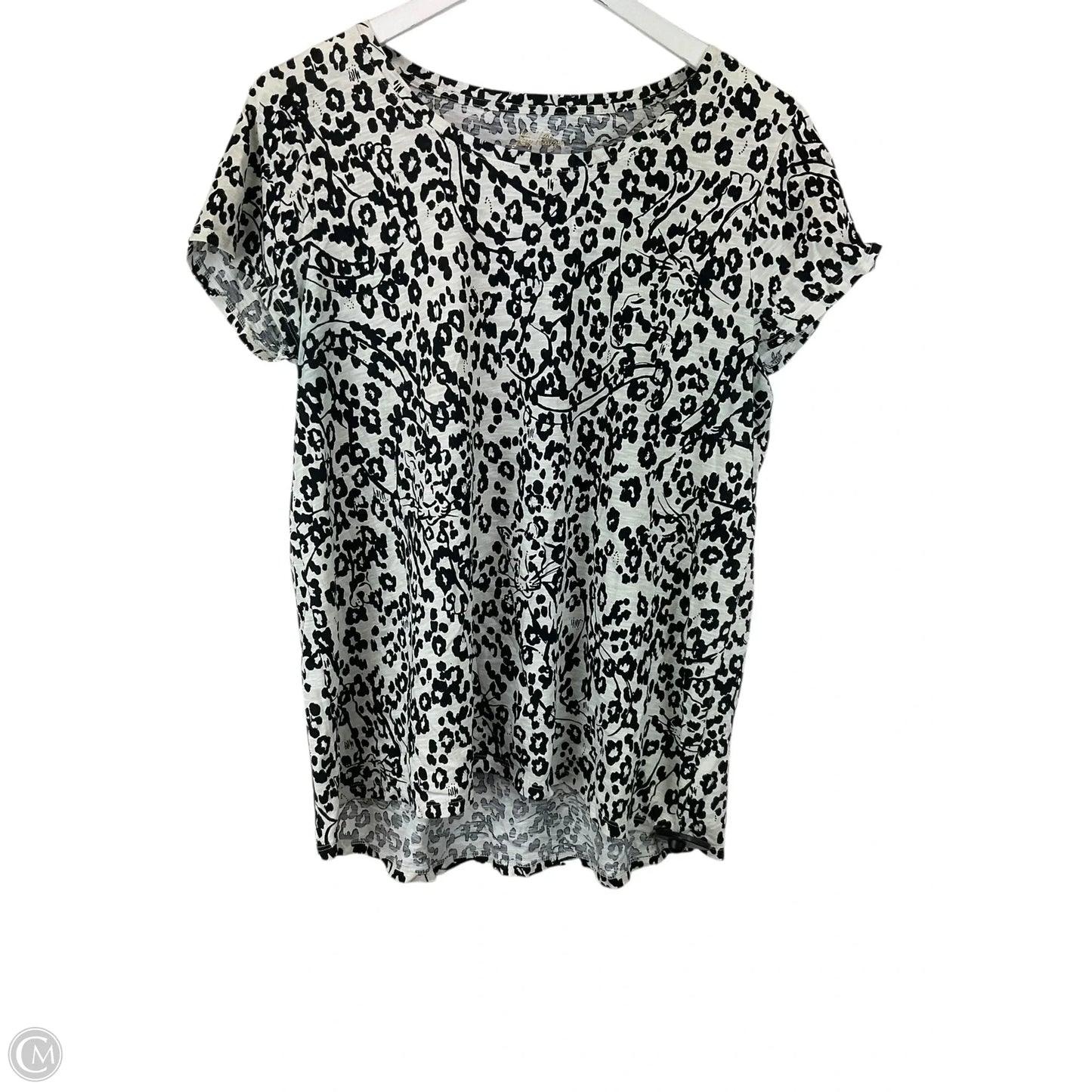 Top Short Sleeve Designer By Lilly Pulitzer In Animal Print, Size: L