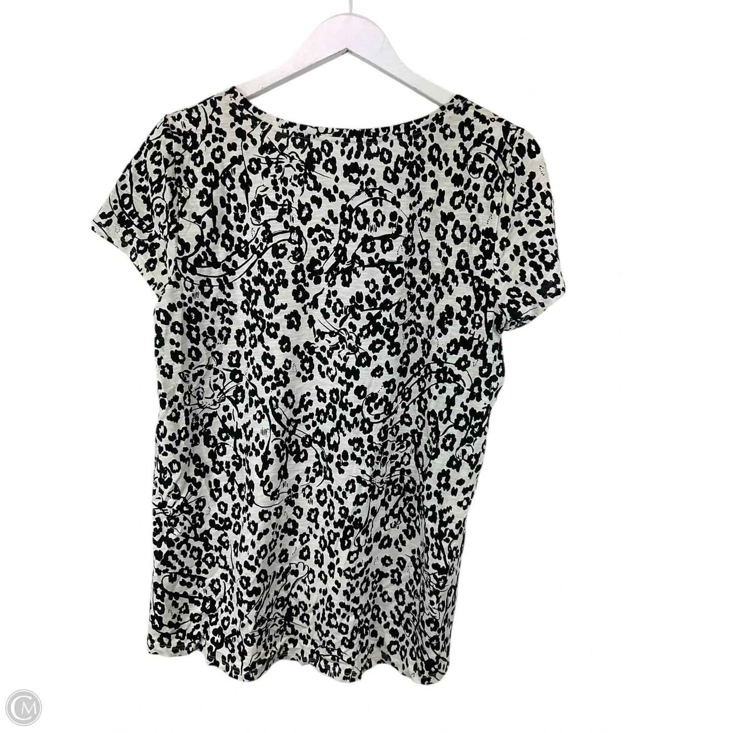 Top Short Sleeve Designer By Lilly Pulitzer In Animal Print, Size: L