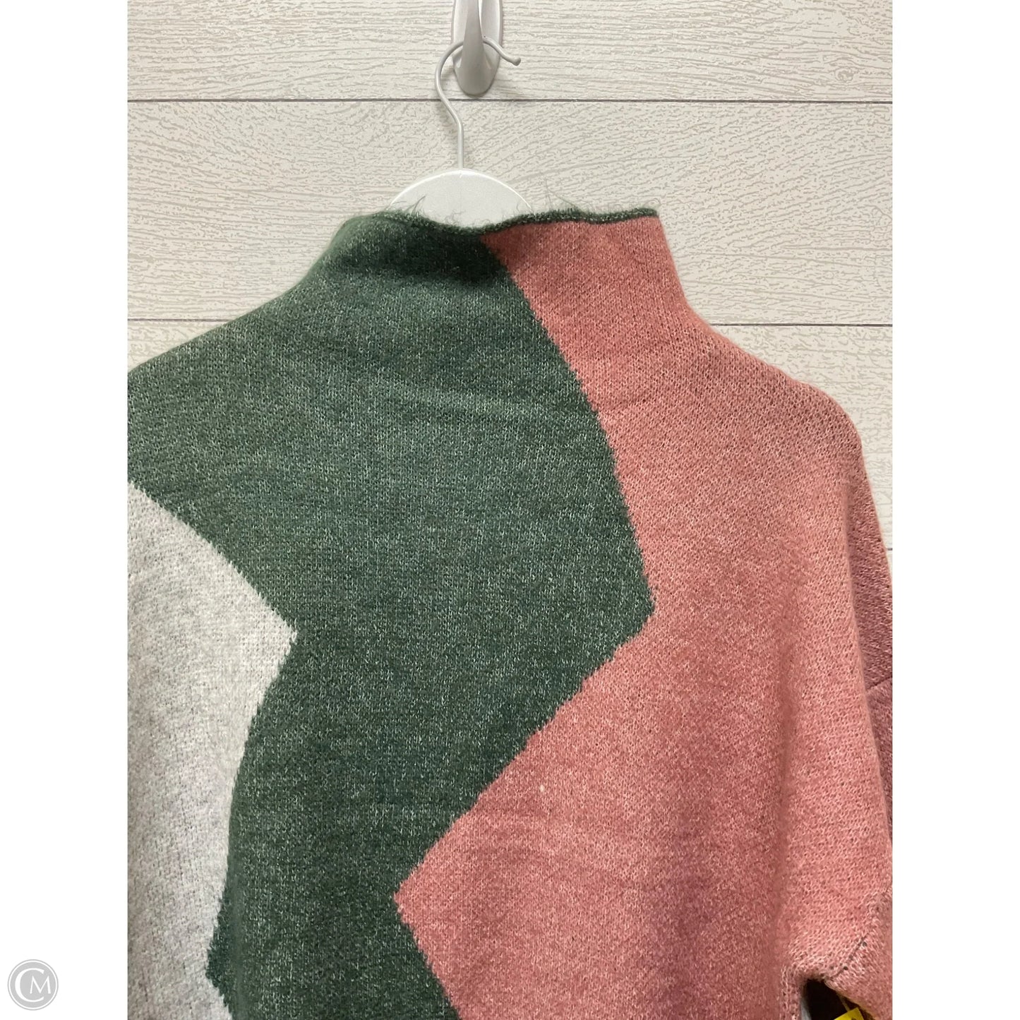 Sweater By Entro In Green & Pink, Size: S
