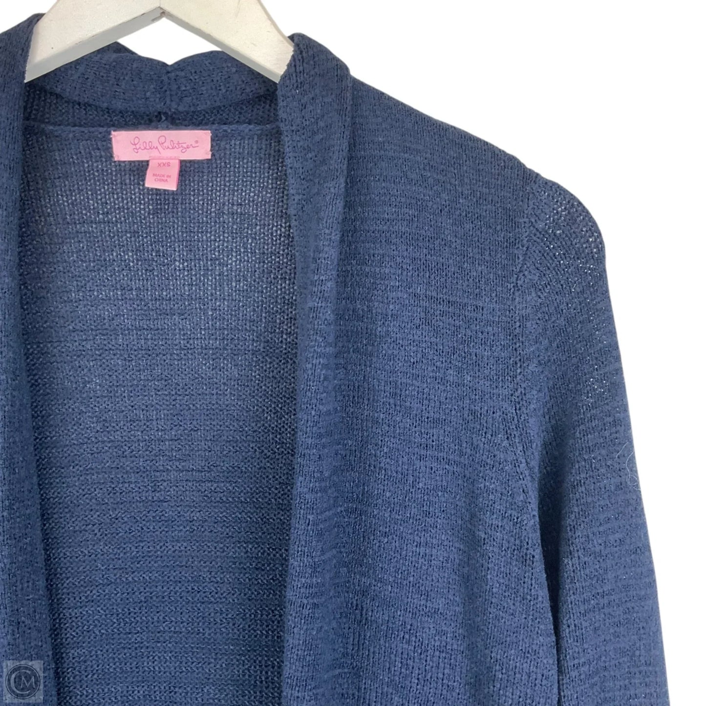 Sweater Cardigan Designer By Lilly Pulitzer In Navy, Size: Xxs