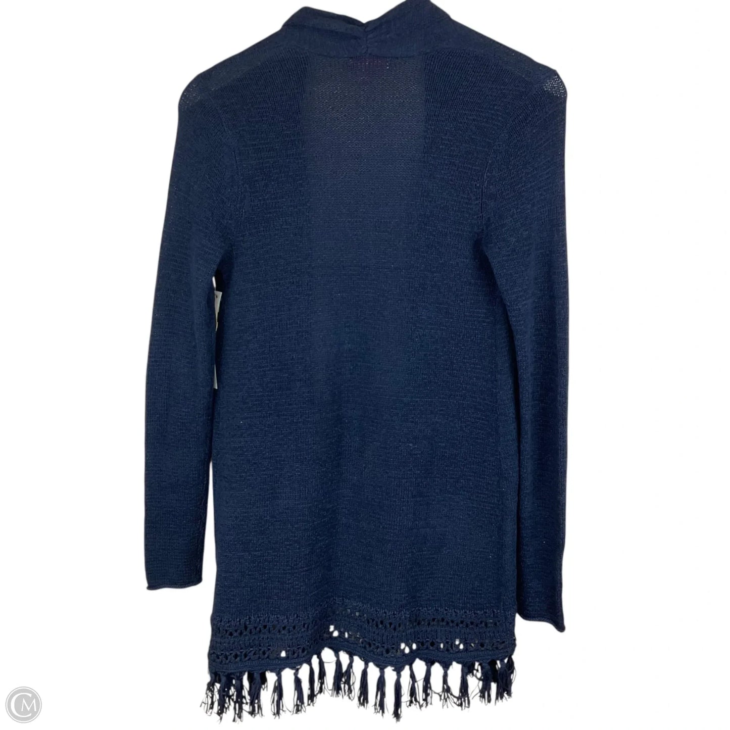Sweater Cardigan Designer By Lilly Pulitzer In Navy, Size: Xxs
