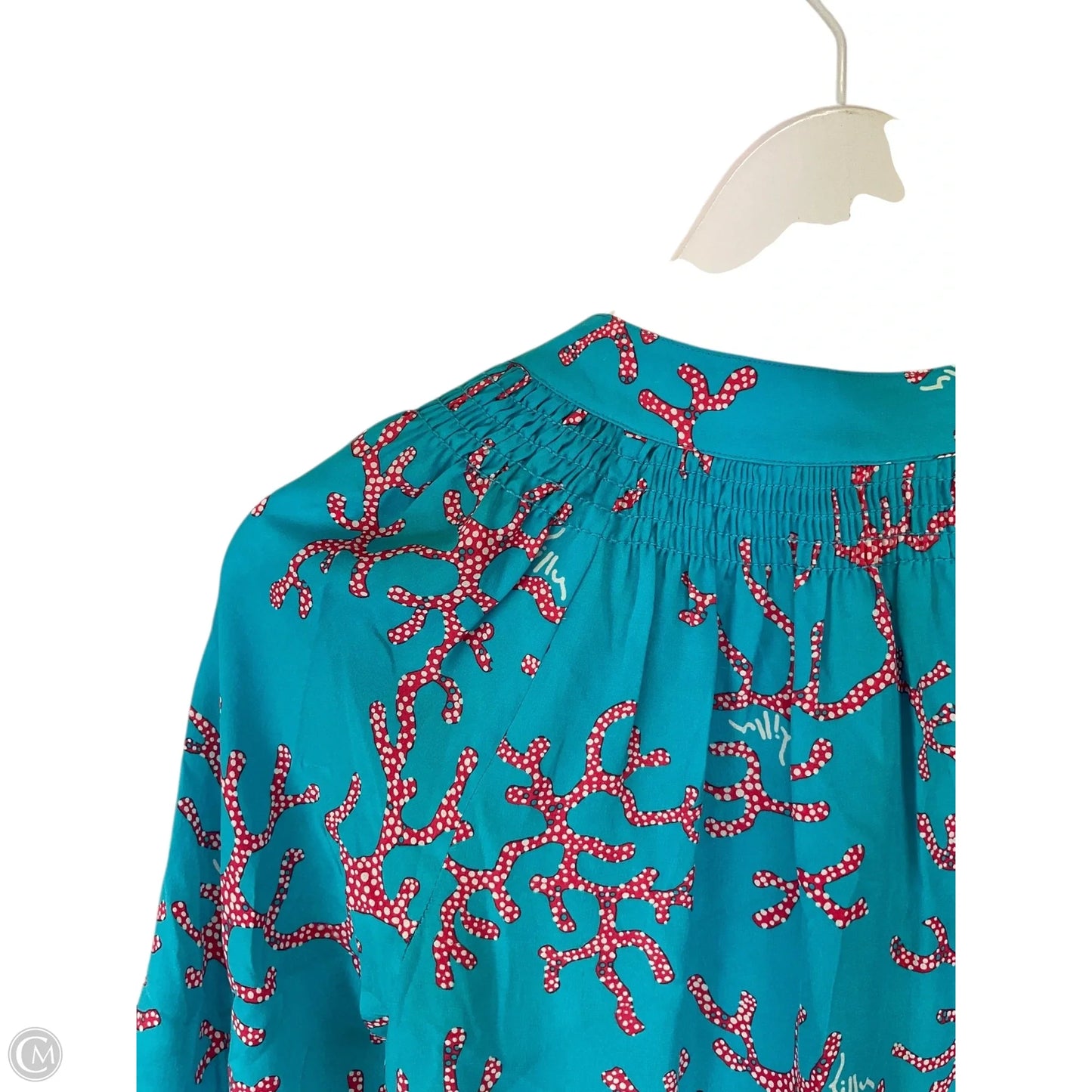 Top Long Sleeve Designer By Lilly Pulitzer In Blue, Size: Xxs