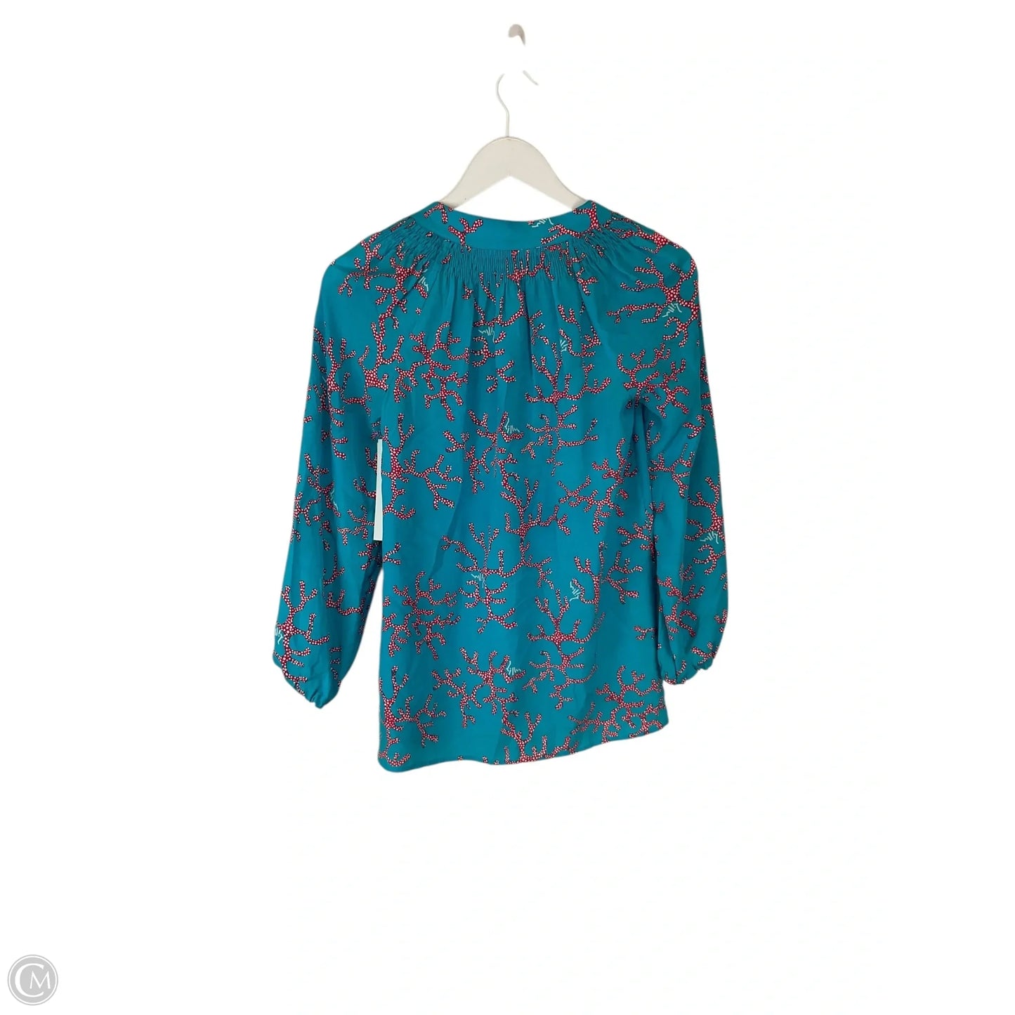 Top Long Sleeve Designer By Lilly Pulitzer In Blue, Size: Xxs