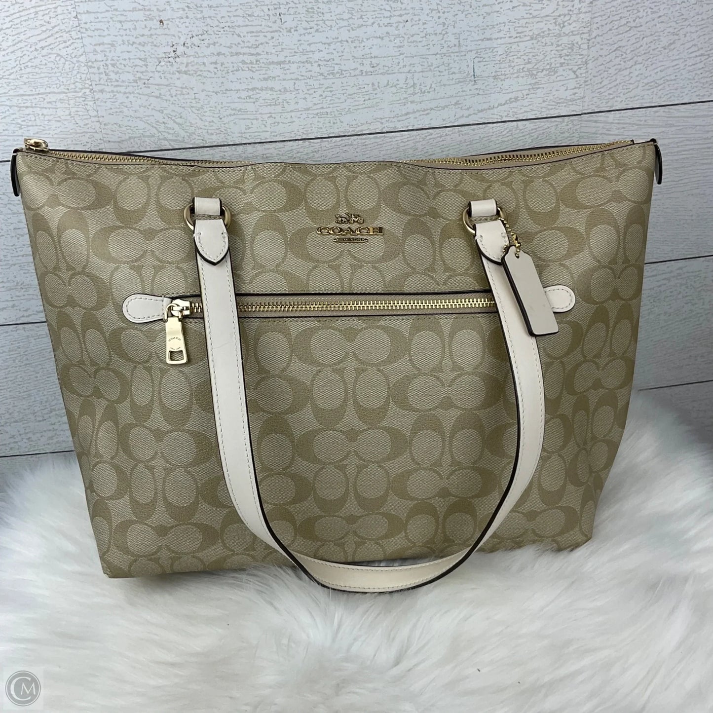 Handbag Designer By Coach, Size: Large