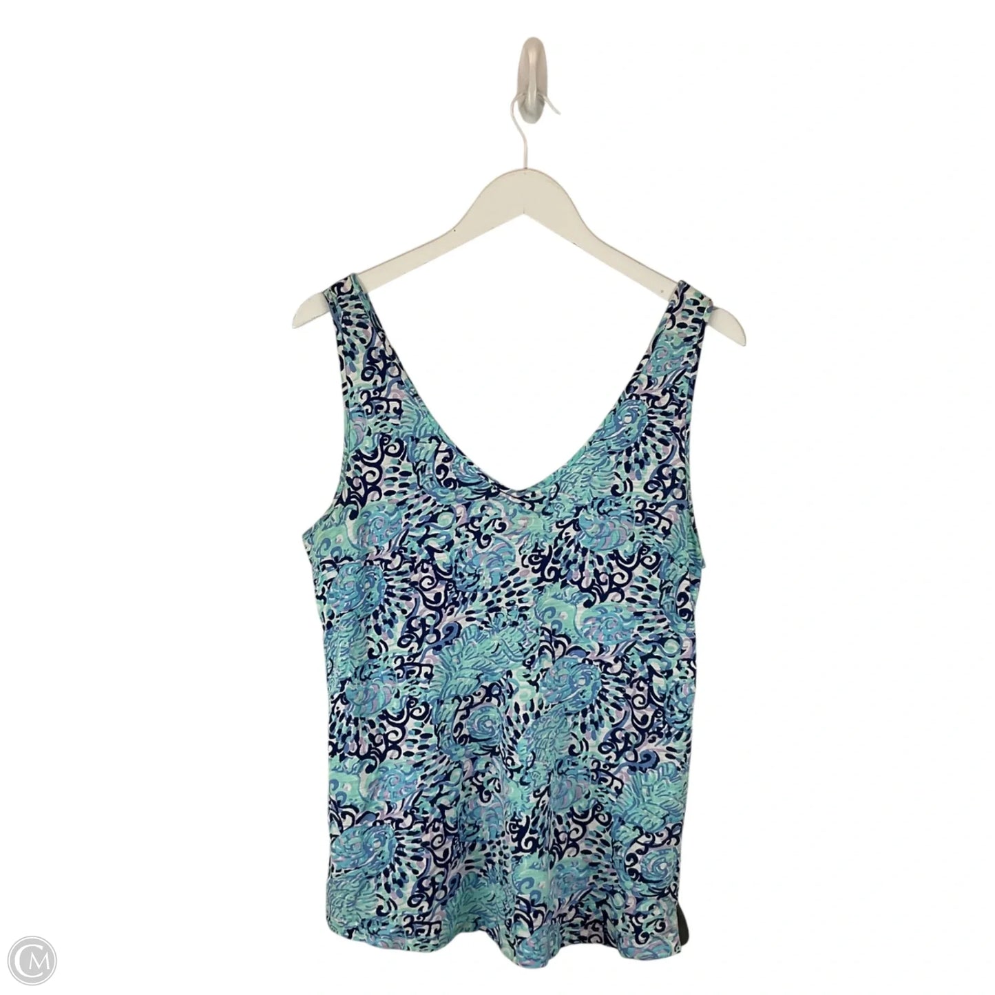 Top Sleeveless Designer By Lilly Pulitzer In Blue, Size: M