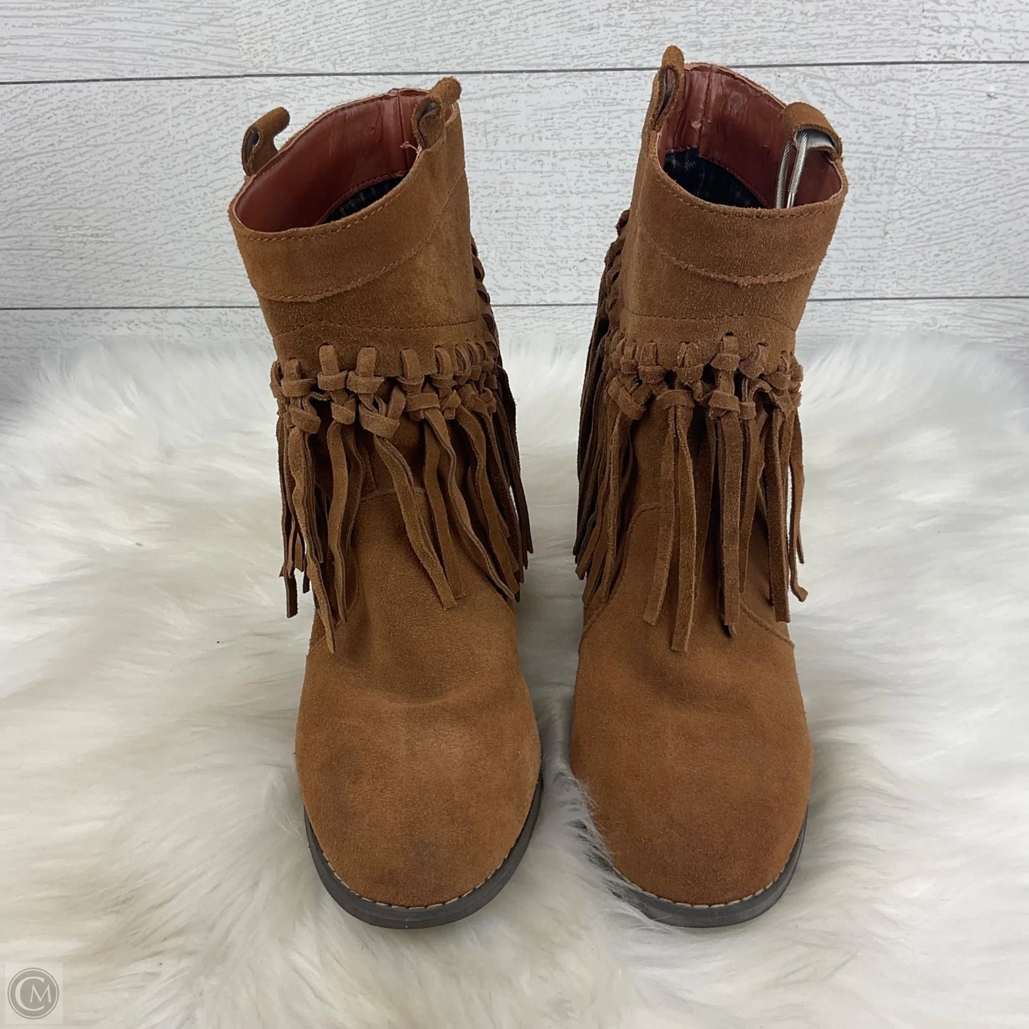 Boots Ankle Flats By Sbicca In Brown, Size: 7