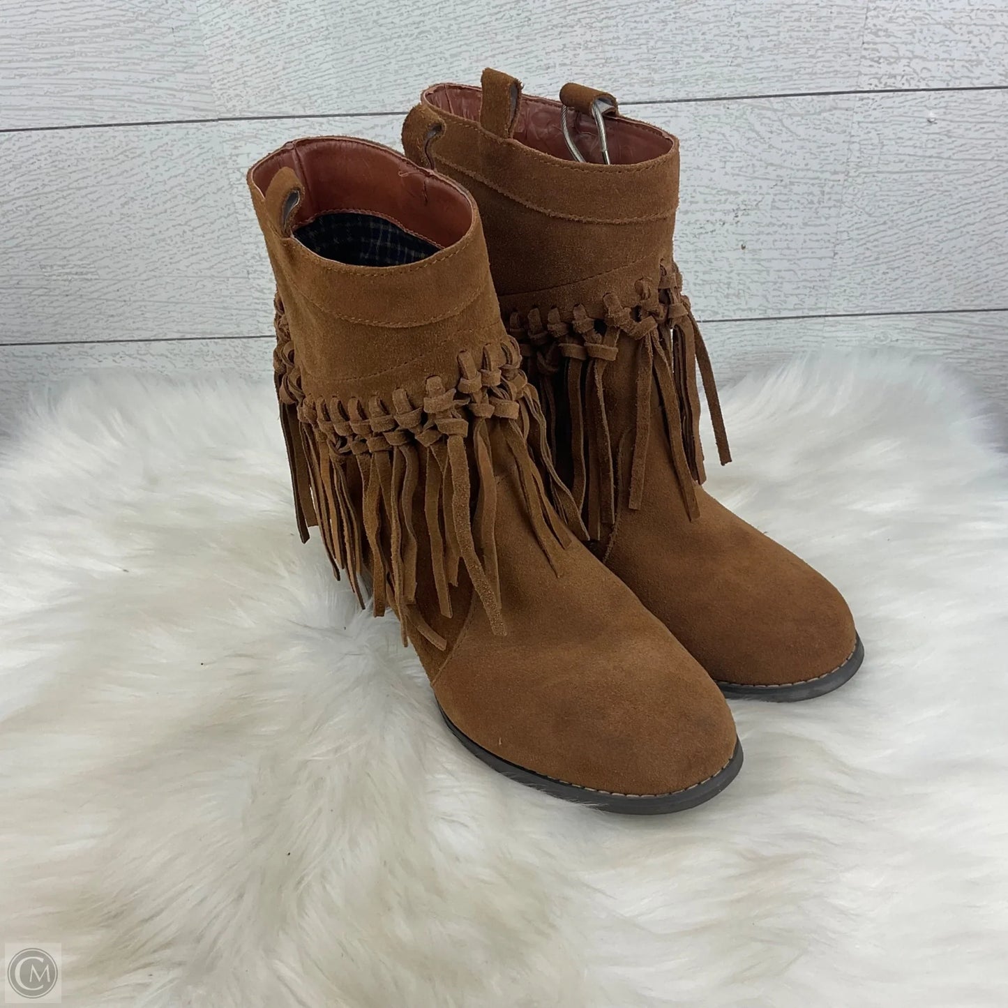 Boots Ankle Flats By Sbicca In Brown, Size: 7