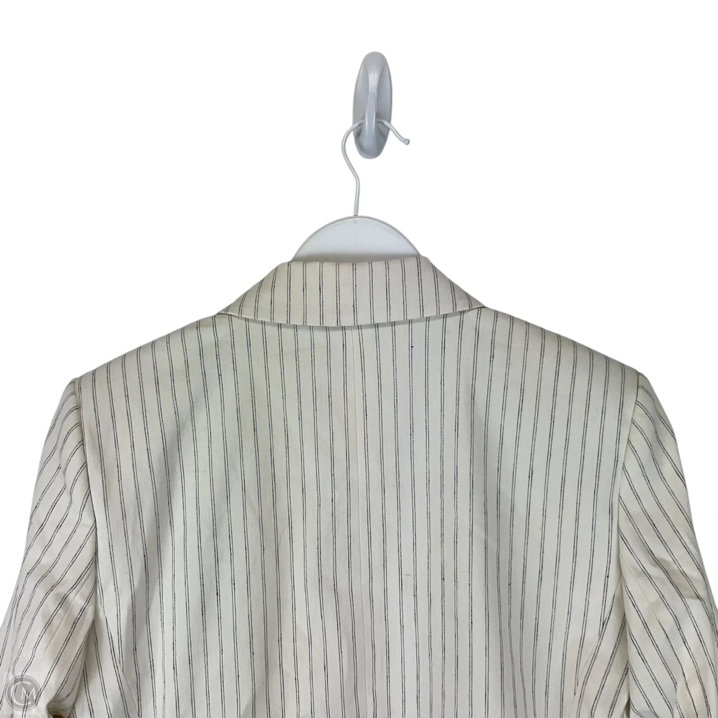 Blazer By Loft In Striped Pattern, Size: 4