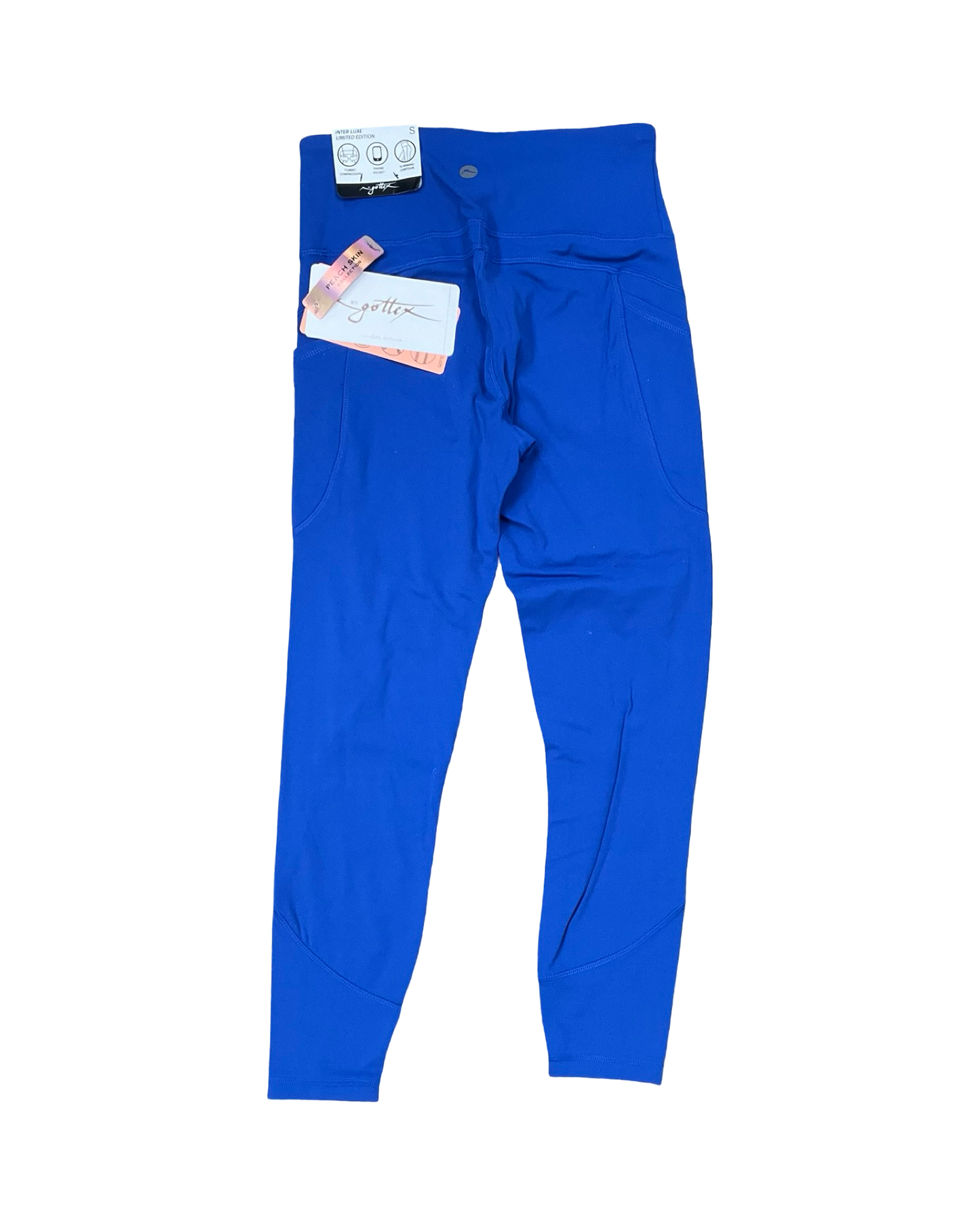 Athletic Leggings By Gottex In Blue, Size:S