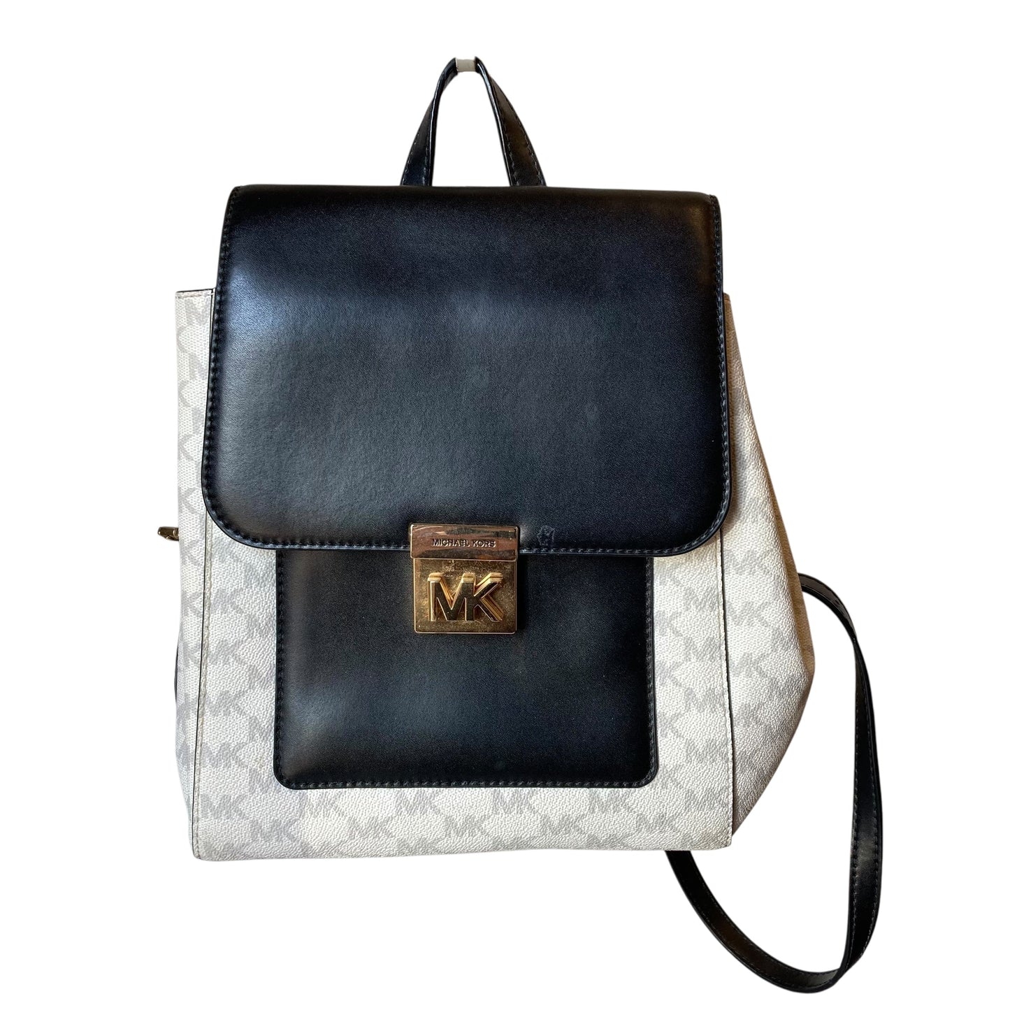 Backpack Designer By Michael Kors In Black & White, Size:Small