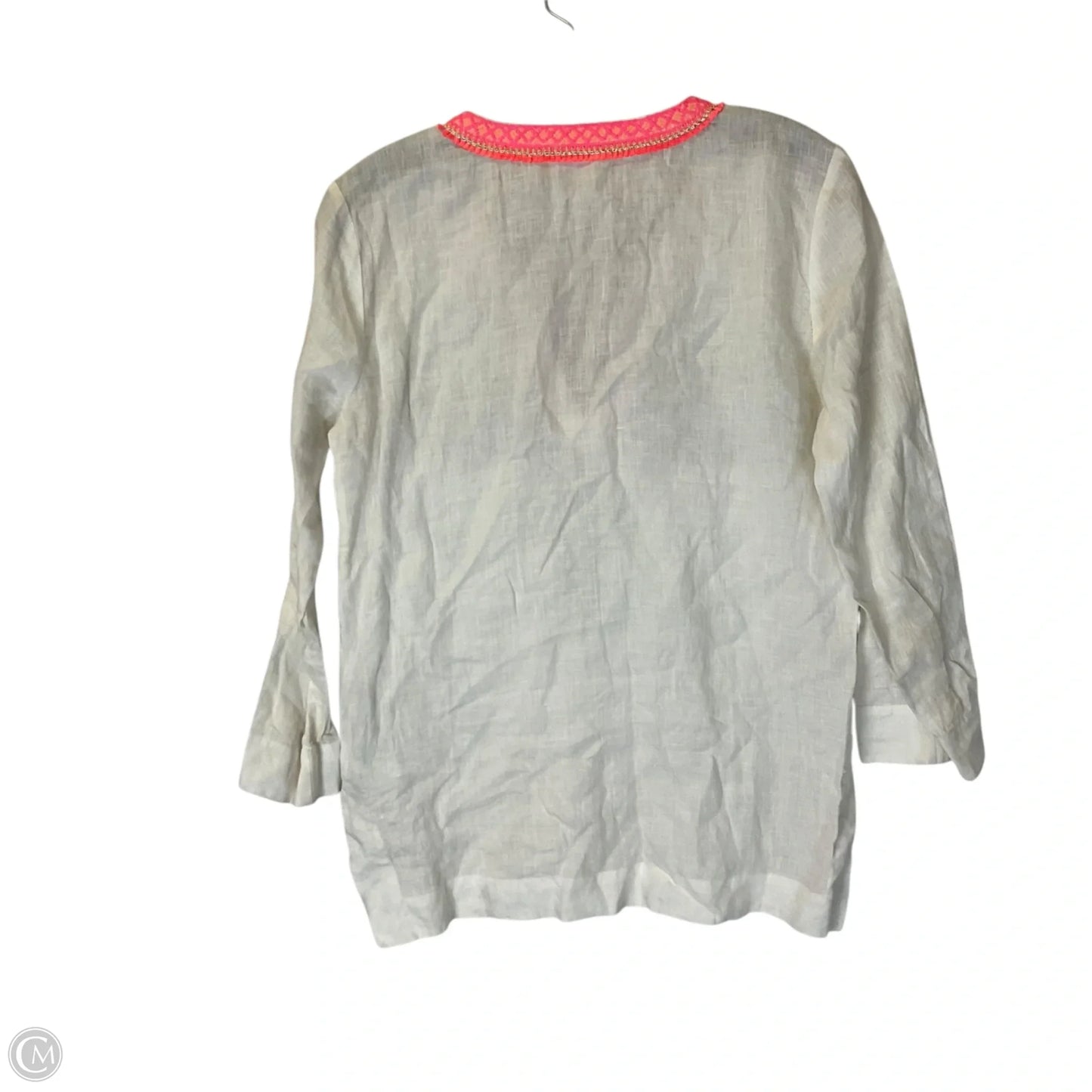 Top Long Sleeve By Lilly Pulitzer In Cream