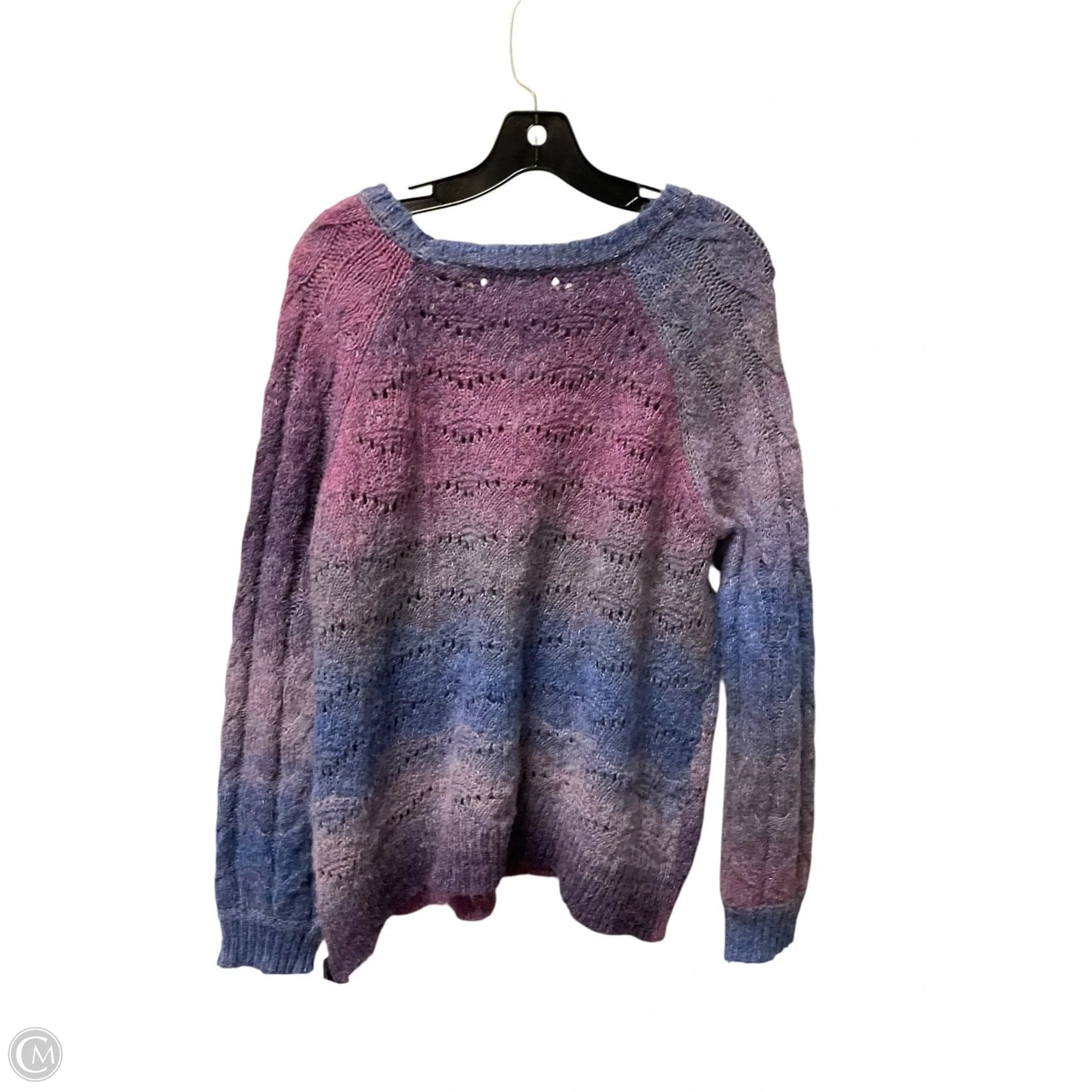 Sweater By Knox Rose In Purple, Size: L