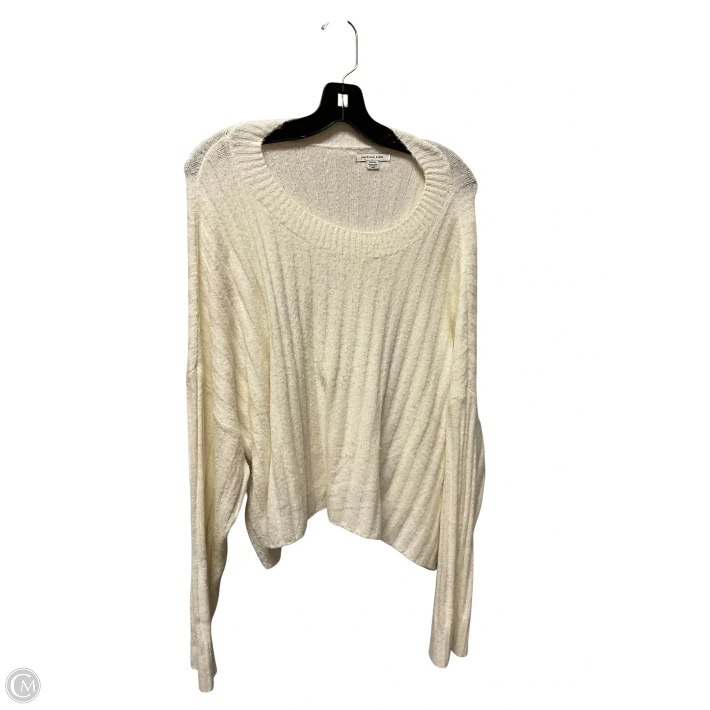 Sweater By American Eagle In Cream, Size: Xl