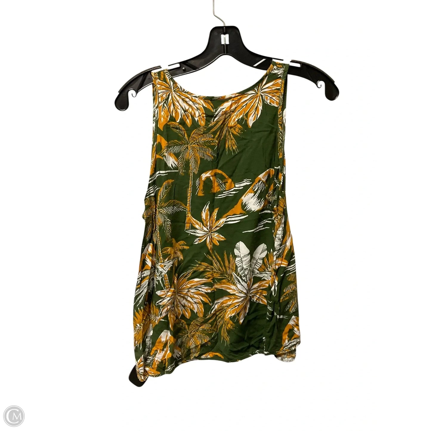 Top Sleeveless By H&m In Green, Size: M