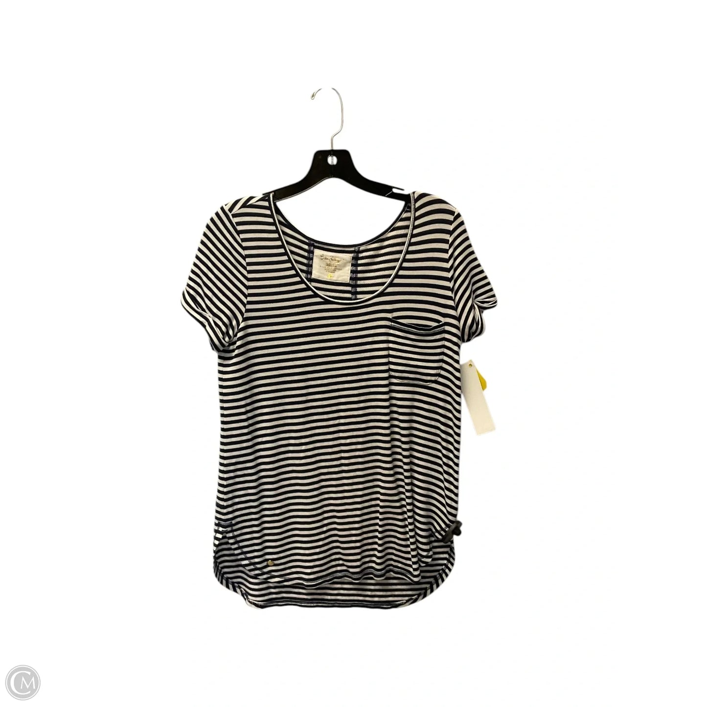 Top Short Sleeve Designer By Lilly Pulitzer In Striped Pattern, Size: S