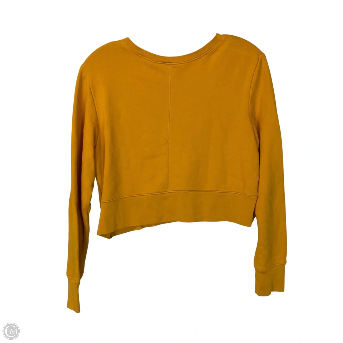 Sweatshirt Crewneck By Cmc In Yellow, Size: S